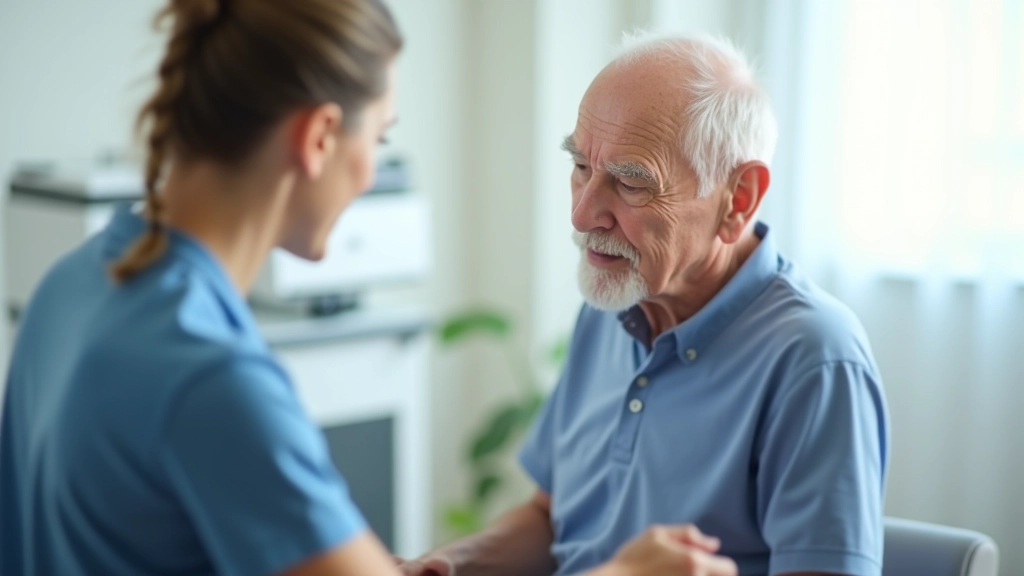 Physical therapy session for senior recovery